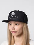 Бейсболка STETSON арт. 7786701 BASEBALL CAP PINSTRIPE (черный)